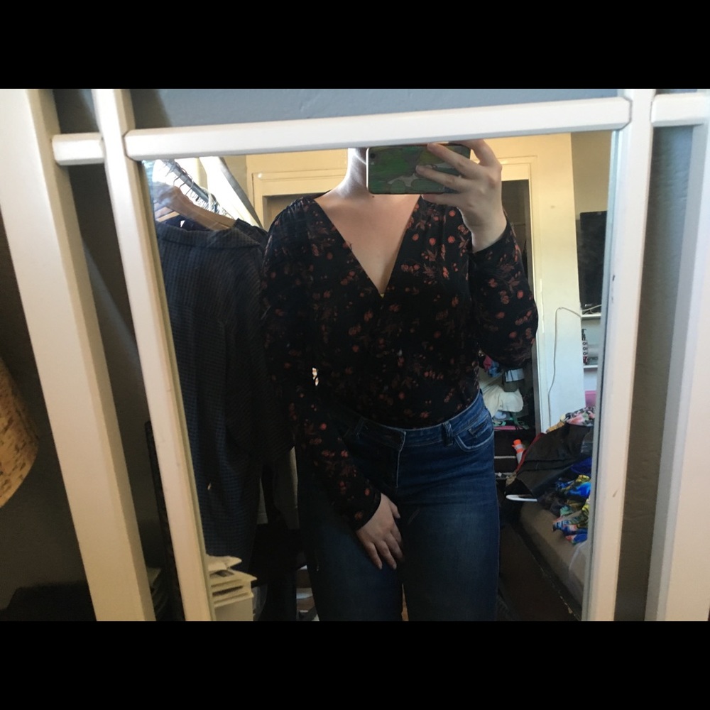 Floral body suit